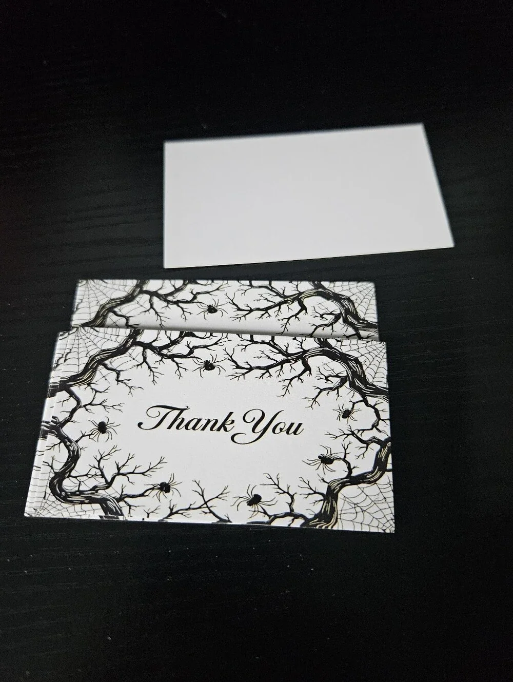 Spider Web Thank You cards